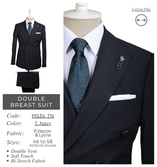 Timeless Navy Double-Breasted Suit for Men | Premium Tailored Suits UK Best men’s wedding suits