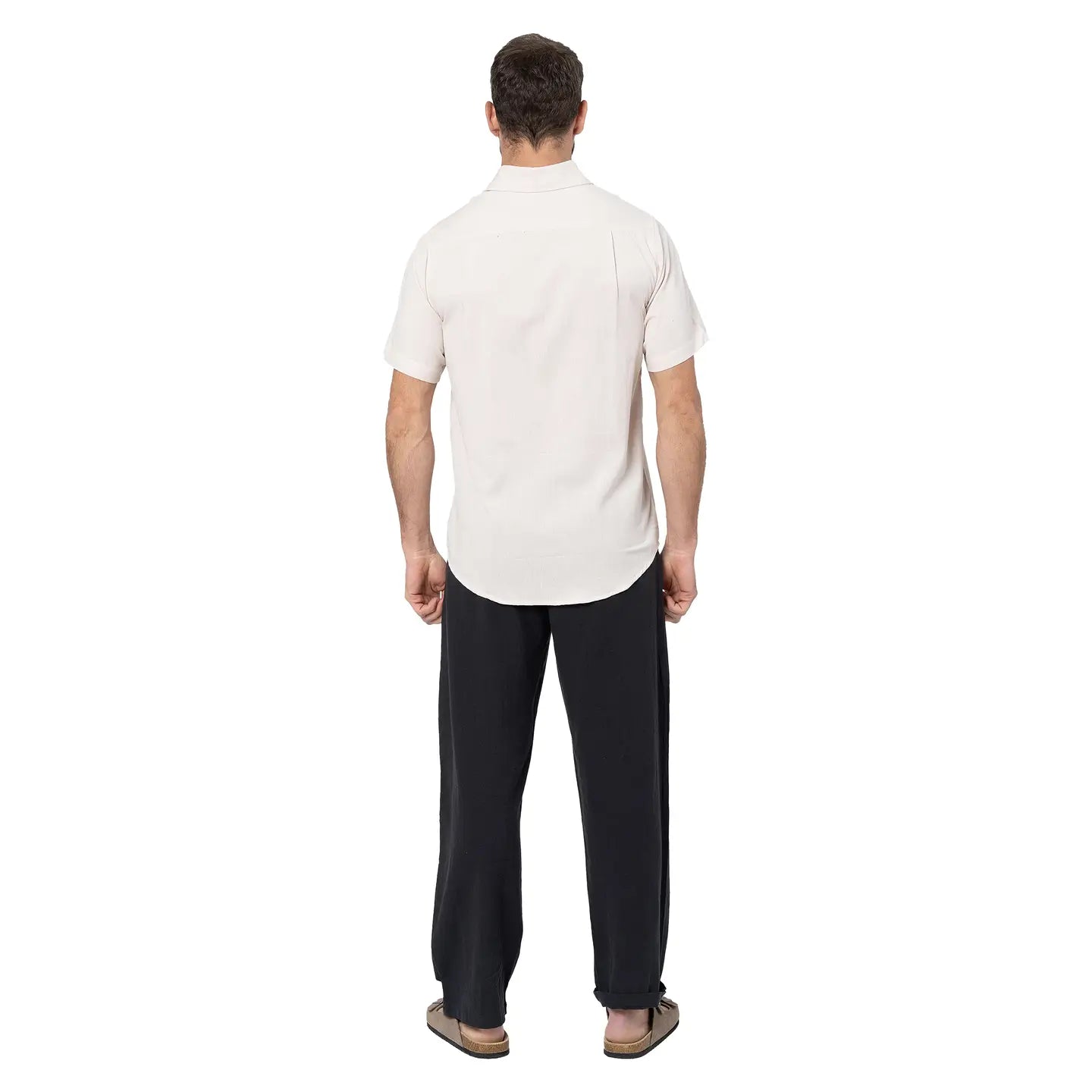 Men's Summer Linen Shirt Short Sleeve