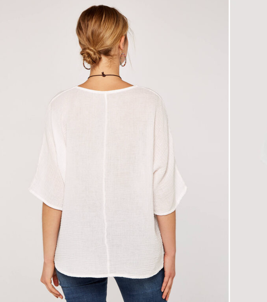 Batwing Necklace Top